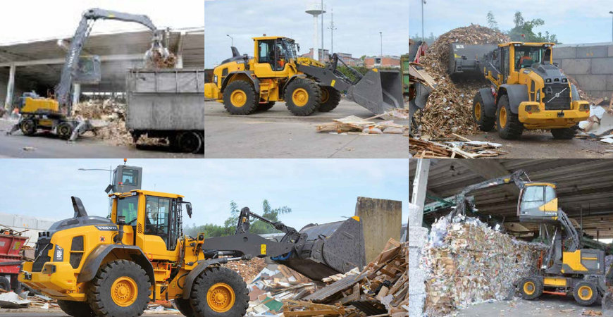 A2A RECYCLING SCEGLIE LE PALE GOMMATE E GLI ESCAVATORI VOLVO PER LA MOVIMENTAZIONE DEI RIFIUTI